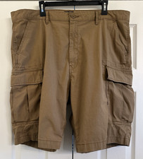Levi Strauss Co Men's Size 42 Cargo Shorts Camel Brown Tan Color Cotton Casual