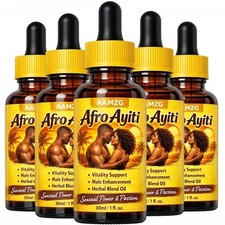 5 Pack - Afro Ayiti Oil Herbal Oil for Man Enhances Male Boosts Circulation Max+