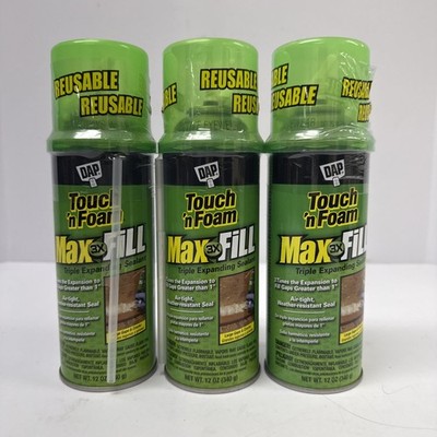 Lot Of 3 Dap Max Fill 3X Expanding Large Gap Foam   12 oz (340g) NOS