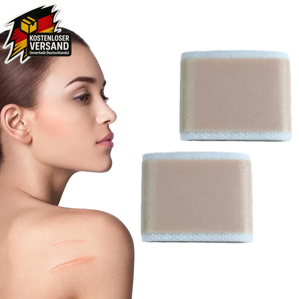 2 Rollen Wiederverwendbares Silikon-Narbenpflaster (5 X 150 Cm) Für Kaiserschnit