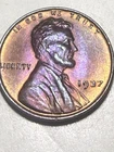 1937 Lincoln Wheat Cent- Choice Gem Brilliant Uncirculated- Luster And Toning