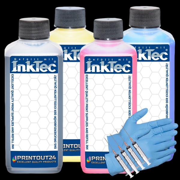 400Ml Inktec® Tinte Quick Fill In Ciss Refill Continuous Ink FüR Hp 934XL 935XL-image