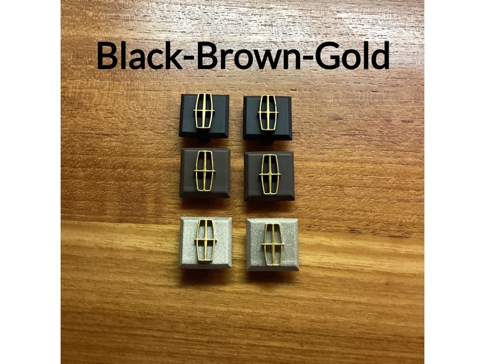 4 Lincoln Town Car 03-11 Door Handle Cupola Screw Cap Covers Lincoln Emblem - Image 2 of 4