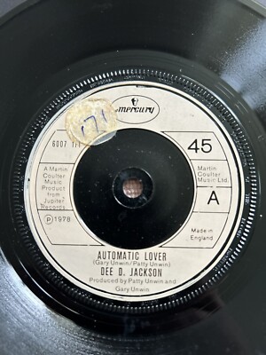 dee d jackson automatic lover 7'' vinyl record