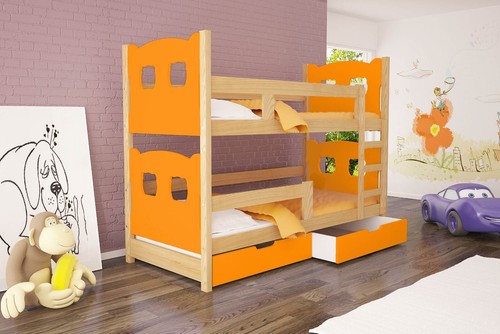 Real pine wood frame made Kids bunk bed MARBO FREE mattresses free delivery - Picture 9 of 10