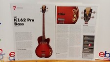 KAY K162 BASS GUITAR GUITAR REVIEW  2 PAGE  11 X 17   A8