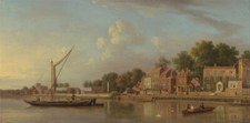 Samuel Scott - The Thames at Twickenham Giclee Fine Art Print on Canvas Wall 36"