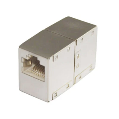 S-CONN CAT.6 Patch Kupplung Verbinder CAT6 2x RJ45 Buchse geschirmtes Metallgehäuse