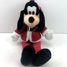 Disney Goofy Santa Stuffed Animal Plush Toy Christmas Holiday Decoration Red