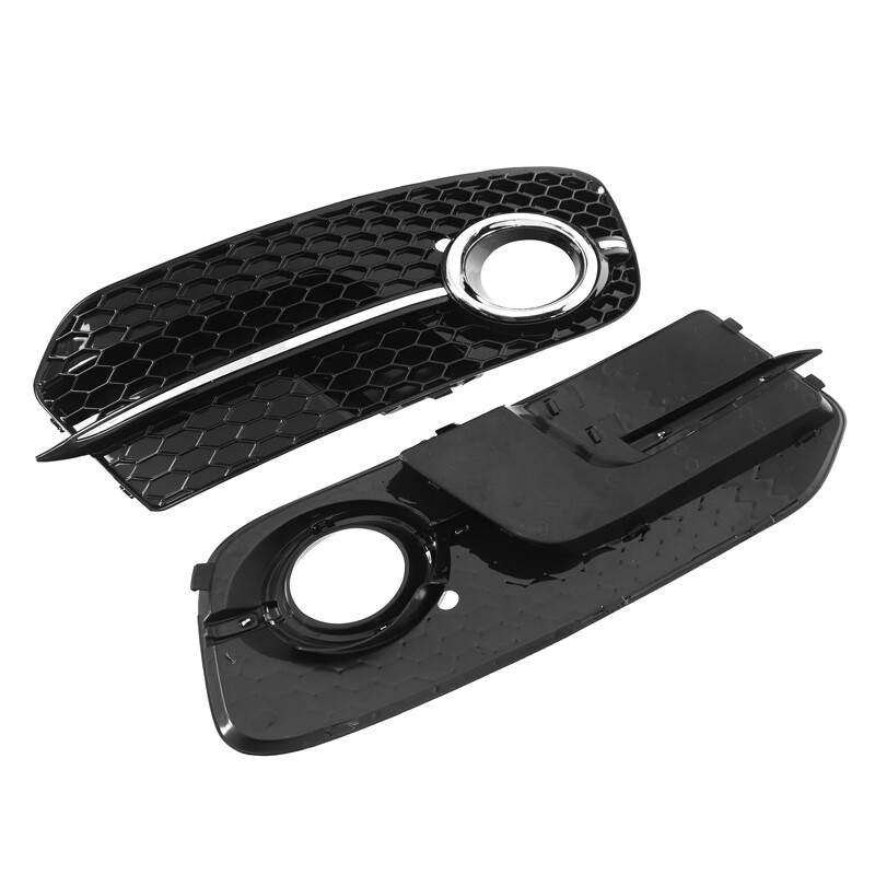 L+R SQ5 Style Hood Fog Lamp Light Grill Cover Frame For AUDI Q5 1317 eBay