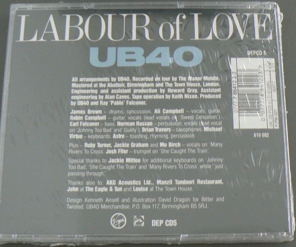 CD UB40 - LABOUR OF LOVE - NEUF sous Blister d'origine - Photo 2/2