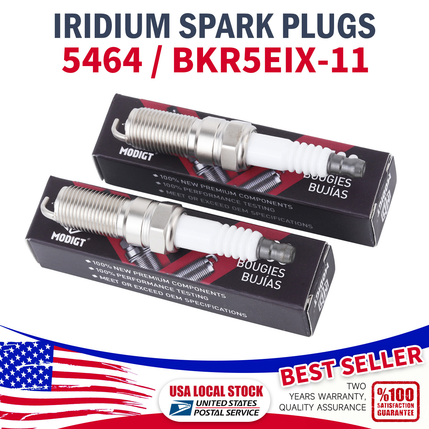 FOR NGK 4X Spark Plugs BKR5EIX-11 5464 For Toyota Hyundai Kia Nissan Acura Saab