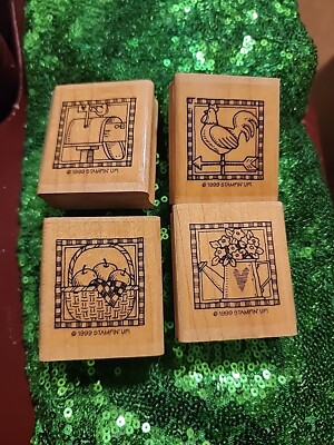 スタンピンアップ　バンドル　スタンプ　ダイ　stampin'up 1999 STAMPIN UP! 4 BUNDLE stamp | eBay
