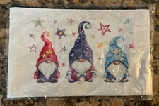 New Cute Gnome Trio Makeup Cosmetic Bag Pencil Case Pouch NIB SHIPS FREE