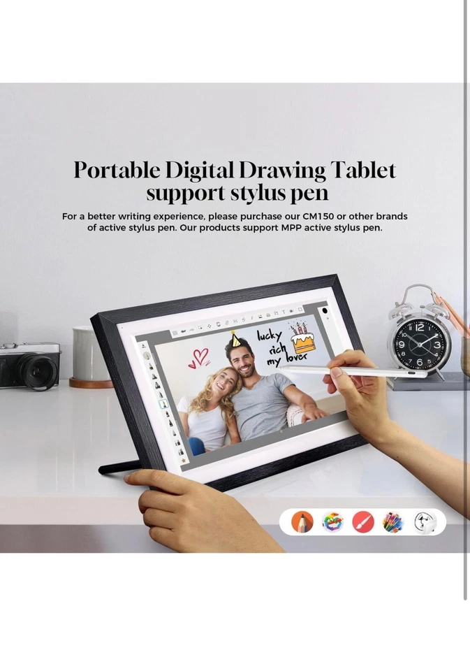 Changing 15.6" Wall Digital Calendar F16s丨Touchscreen Digital Picture Frame - Image 2 of 4
