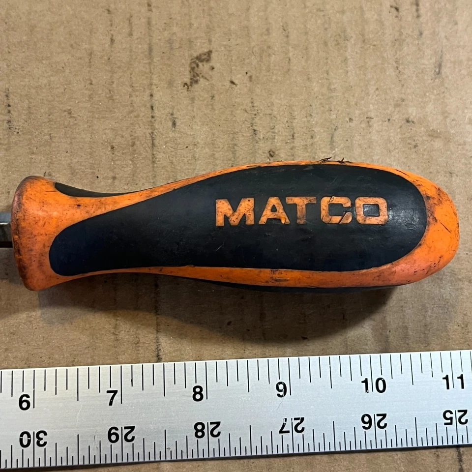 Mac Tools Flat Slotted Drive Screwdriver PKRBM8NG 3/8 绿色手柄 美国 13 号 长 — 第 2/4 张图片