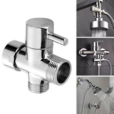 Shower Diverter Valve T-Adapter 3/4" 1/2" BSP Solid Brass For Shower Head Tap UK