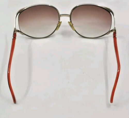 Vtg Christian Dior 2250 44 Rose Sunglasses Gold 63 17 120 Austria FRAMES ONLY - Picture 7 of 7