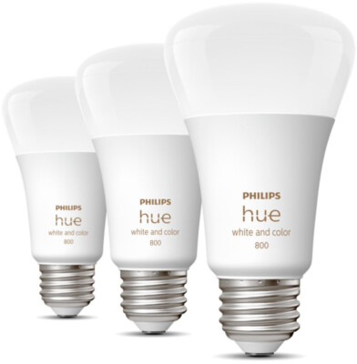 Philips Hue White & Color Ambiance A19 60W Equivalent LED Smart