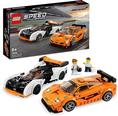 LEGO Speed Champions McLaren Solus GT & McLaren F1 LM,2 ikonische Rennwage 76918