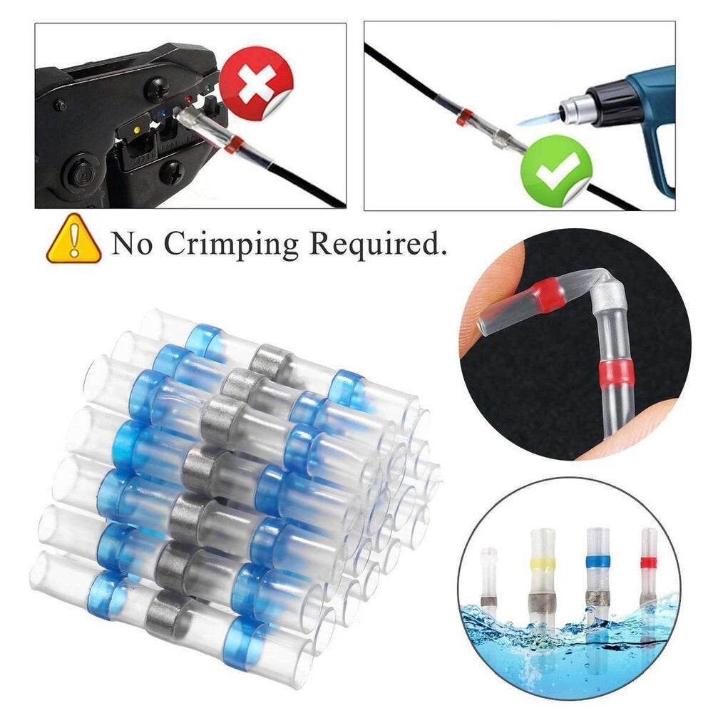 500-Piece Waterproof Heat Shrink Solder Seal Wire Connectors - Foto 5
