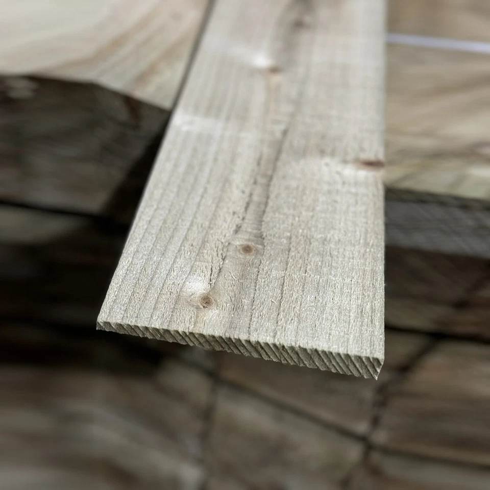 125mm wide Feather Edge Fence Cladding Board Green Pressure Treated - Pack of 10 - Image 3 of 3