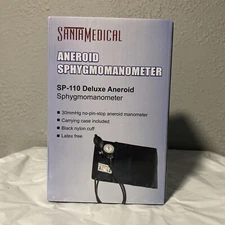 Santa Medical Adult Deluxe Aneroid Sphygmomanometer SP-110 Blood Pressure Tester