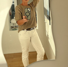 Schöner Pullover/Pulli Baumwolle, Unikat, Handarbeit, Gr. 40/42 M, top Zustand!