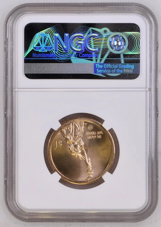 2021-P NORTH CAROLINA NGC MS67 AMERICAN INNOVATION DOLLAR  POP 71, ONLY 1 HIGHER - Image 2 of 2