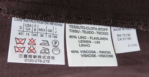 MARELLA - Ladies Brown Linen Jacket Size UK 18 / Made in Italy - 第 9/9 張圖片
