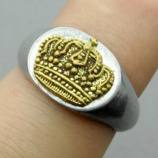 WWI Trench Art Ring. Crown. French German British ??? 14 18. 1914 1918.