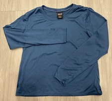 Patagonia Capilene Base Layer Long Sleeve Shirt Size M Blue Made In USA Vintage