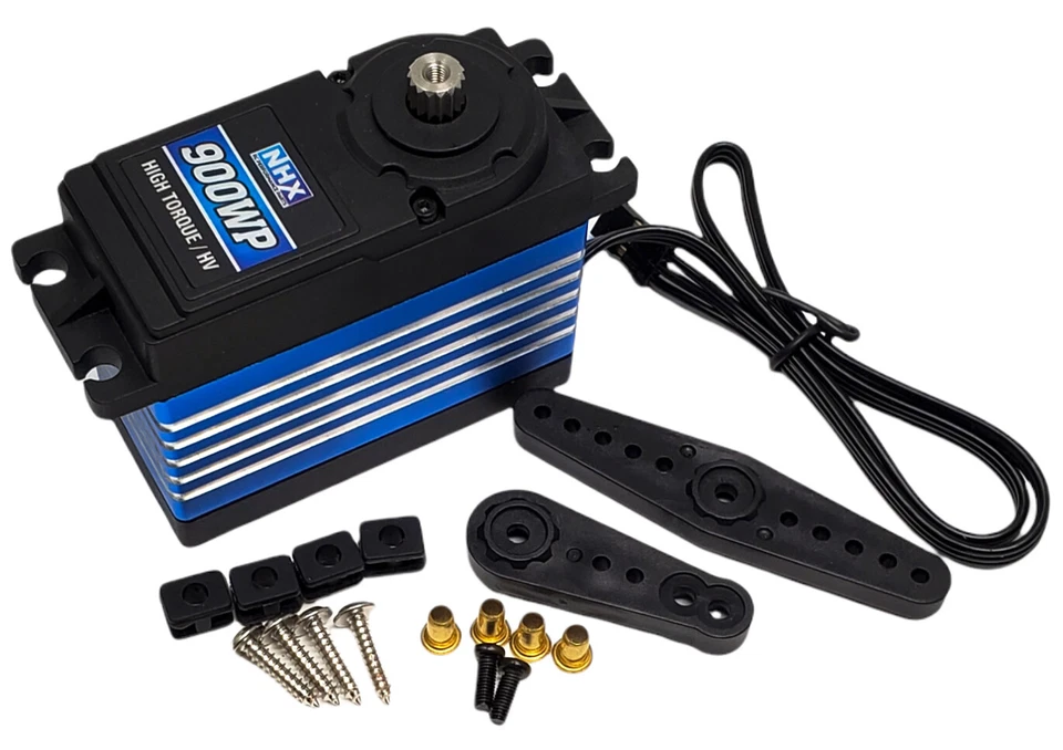 NHX RC 900WP 1/5 1/6 Waterproof 900 oz/in Torque Copper/Steel Gear HV Servo - Image 2 of 4