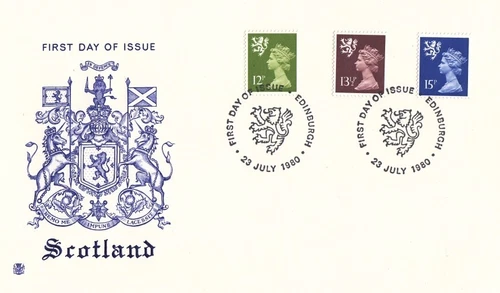 1980 Stuart 12p, 13½p & 15p Scotland Definitive - Edinburgh H/S FDC