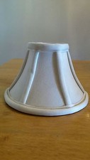 Chandelier Lamp Shade, Fabric Cover, Trim  Backing, Eggshell, Clip On