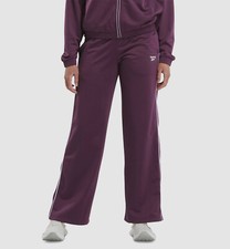 Reebok Women's Purple Pull-On Drawstring Tricot Track Pants Size S