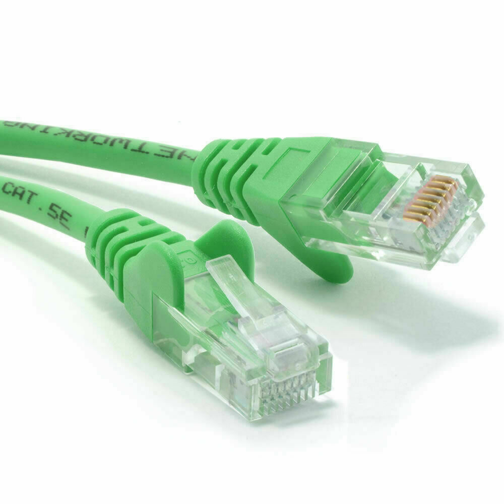 50cm Green Network Ethernet RJ45 Cat5E-CCA UTP PATCH 26AWG Cable 0.5m