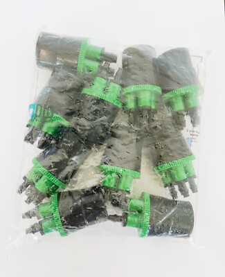 Lot of 10 DIG 20 GPH Pressure Compensating Emitter 1/2'' FPT W/ 4 Outlets 06-045