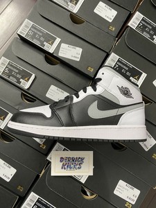jordan 1 mid gs white shadow