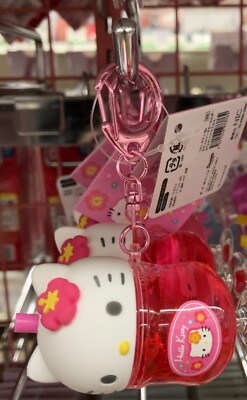 Sanrio Figur Hello Kitty 90er Jahre bunte Soda Schlüsselanhänger (Hibiskus) M...