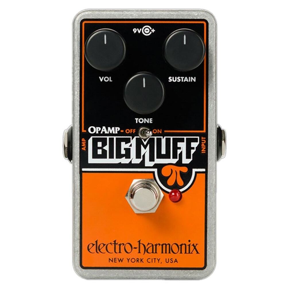 Electro-Harmonix OP AMP BIG MUFF Pedal with 2 Patch Cables