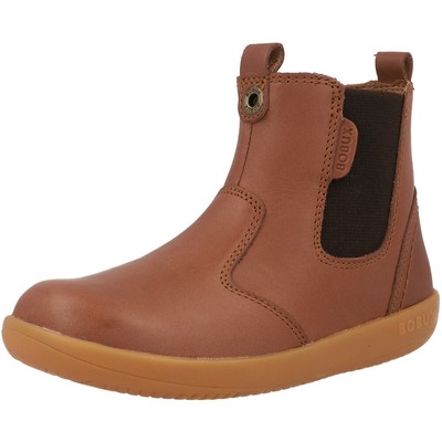 Bobux Kid+ Jodhpur Toffee Boots Leather Toddler Shoes with Zipper Closure