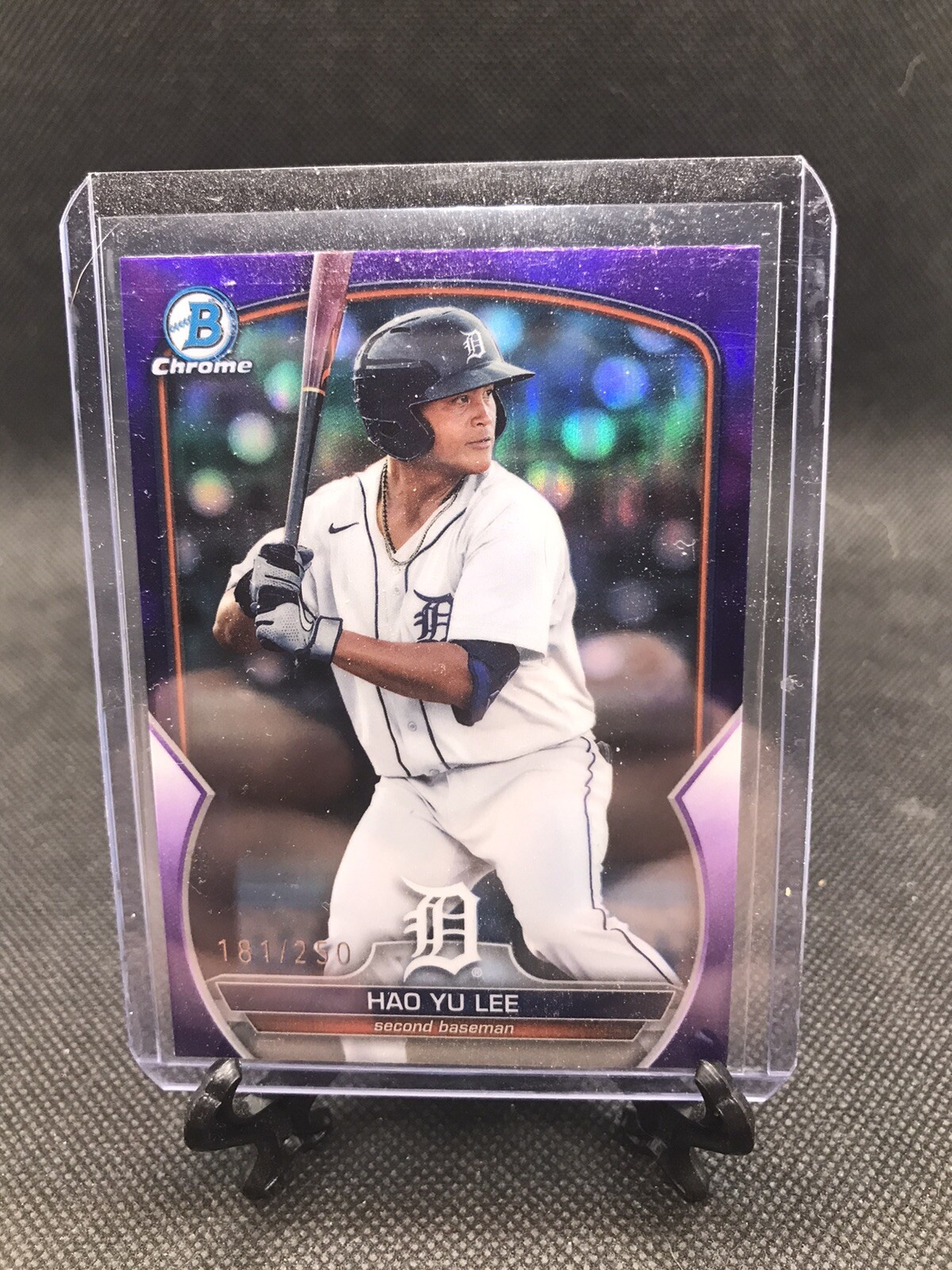 2023 Bowman Chrome Hao Yu Lee 1st Bowman #BCP-52 (Purple) Refractor /250