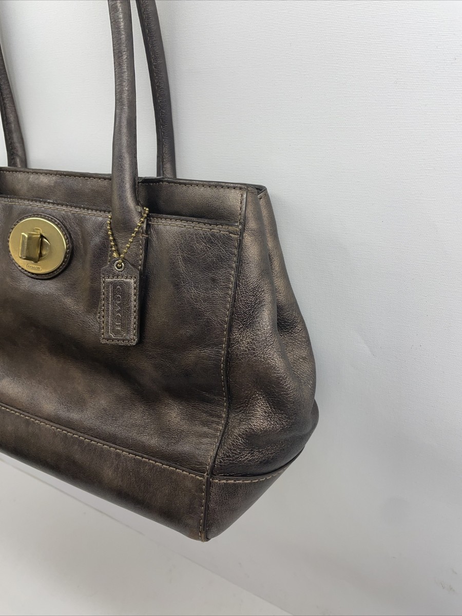 Coach Madeline Multi-pocket Satchel Dark Brown Leather F0826-12482 