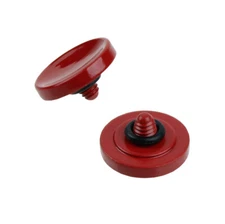  2 PCS Dark Red Soft Shutter Release Button for Canon New F-1/F-1/AE-1(FD mount)