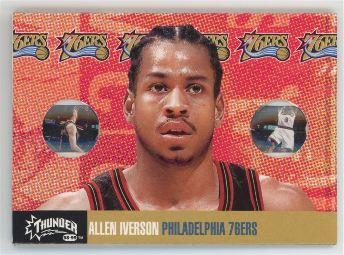 1998-99 SkyBox Thunder Flight School Allen Iverson 76ers #7 FS A1