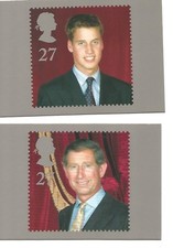 Cartolina Francobollo Presentazione UK GB FAMIGLIA REALE SRH Principe William - Nuova