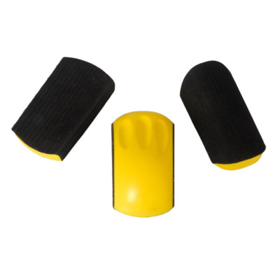 Schleifklotz Set gebogen konkav konvex Klett 150mm Schleifscheibe DA 3tlg