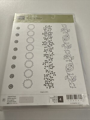 Stampin Up Stamp Set Bordering Blooms New BB31