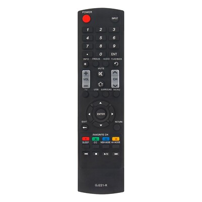 GJ221-R GJ221 Replace Remote Control for Sharp TV LC-55LE643U LC-65LE643U